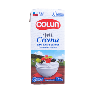 Crema De Batir Colun 200cc.