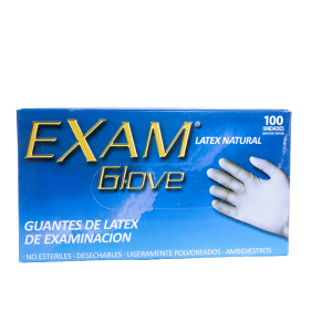 Guante Latex Examglove Talla S caja 100 uni.