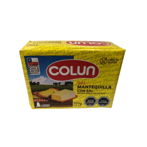 Mantequilla Colun con Sal 250 grs