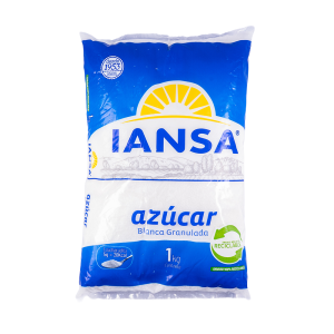 Azúcar Blanca Granulada Iansa 1kg.