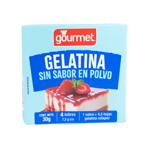 Gelatina Sin Sabor Gourmet 30gr.