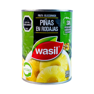 Piña Rodajas Wasil 565gr.