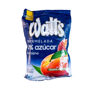 Mermelada watts sin azucar durazno 200gr