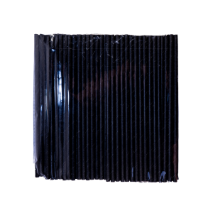 Bombilla Papel  Negra 200