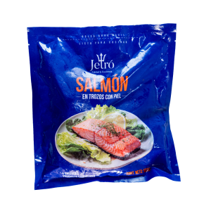 Salmon con Piel Importado Porcion 500 grs
