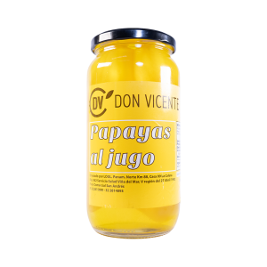 Papayas Al Jugo Frasco Don Vicente 1kg.