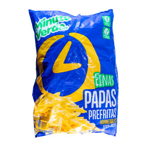 Papas Prefritas Minuto Verde Bolsa Azul 7MM 2.5 kgs