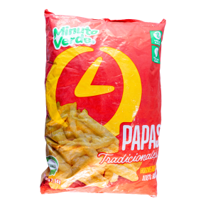 Papas Prefritas Minuto Verde Bolsa Roja 12MM 2.5 kgs